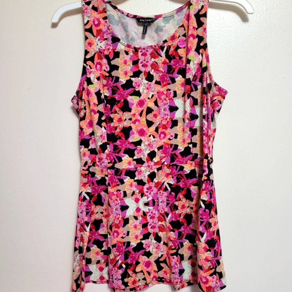 Bright floral summer tank